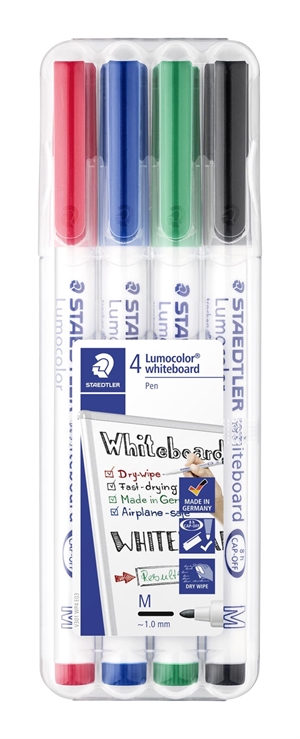 Staedtler WB Marker Lumocolor rond 1mm assortiment (4)